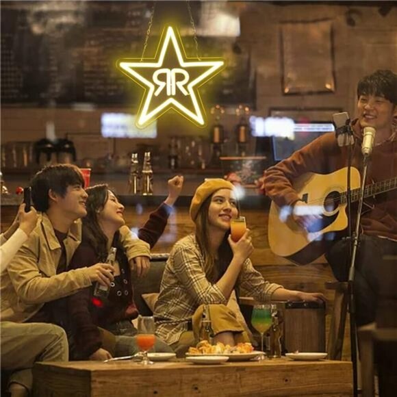 Rock Star Energy Drink Neon Signs Wall Decor Bedroom Led Business Bar Store NEW - Picture 4 of 7